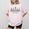 Merry Christmas Trees DTG Printed Shirt or Sweatshirt, Cute Holiday Crewneck, Christmas Graphic Tee, Cozy Xmas T-Shirt