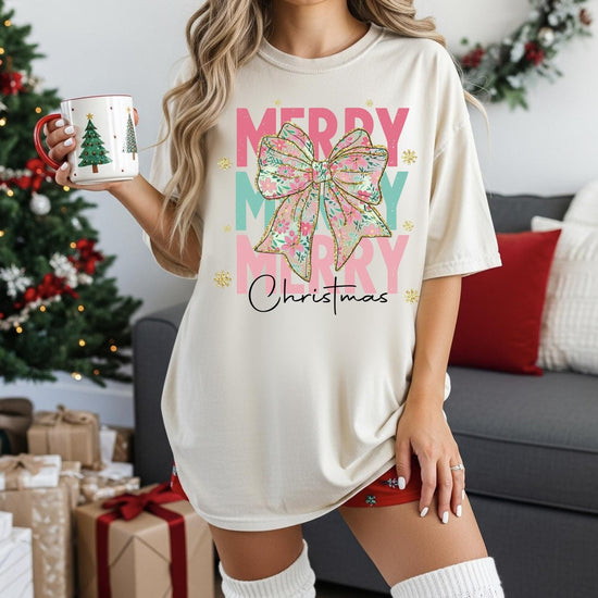 Merry Christmas DTG Printed T-Shirt or Sweatshirt
