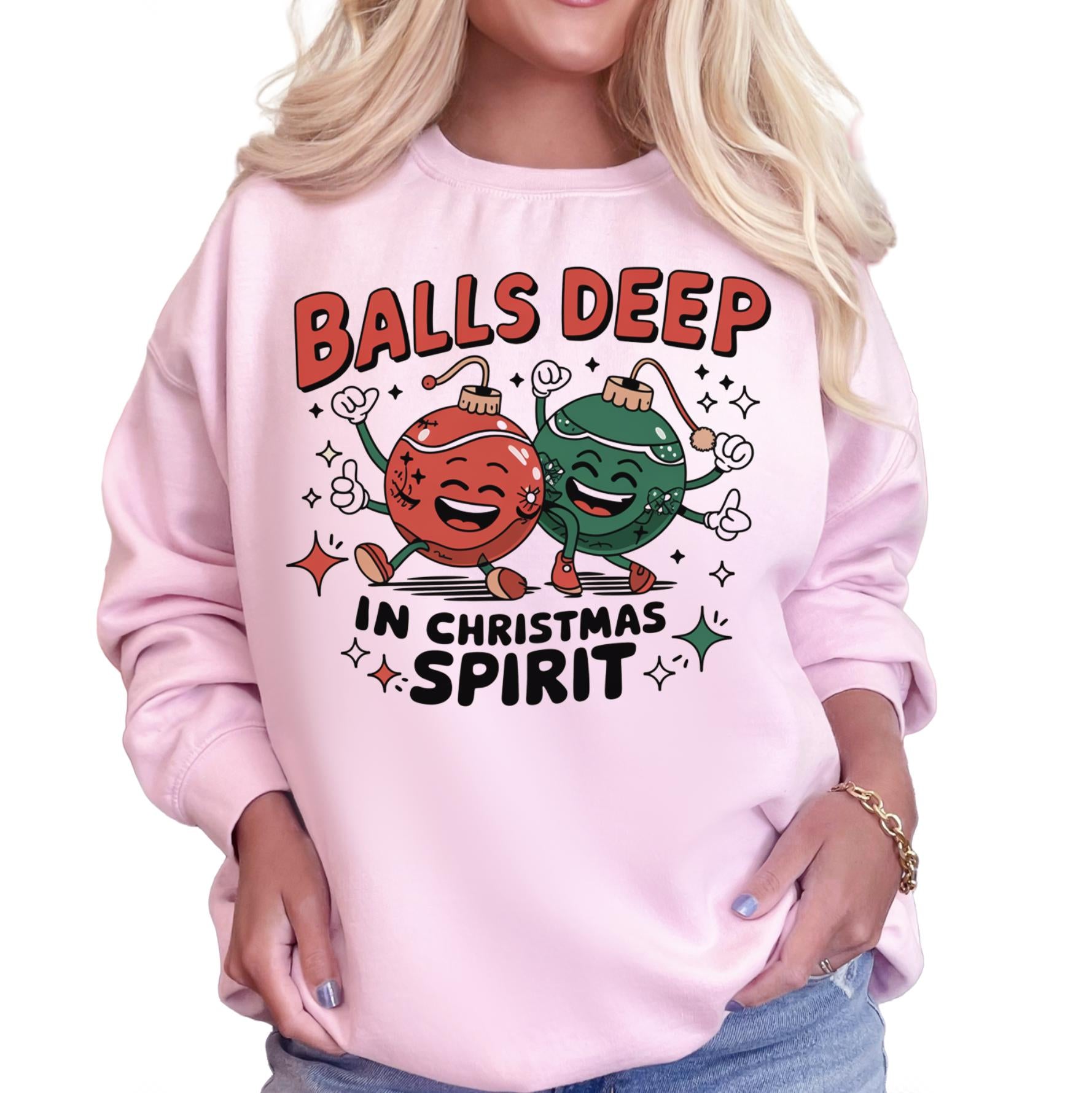 Merry Christmas Spirit T-Shirt or Sweatshirt | DTG Printed Holiday Graphic Shirt | Cozy Unisex Christmas Top