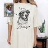 Custom Pet T-Shirt with Photo & Name DTG Printed | Personalized Pet Portrait Shirt | Custom Dog Cat Graphic Tee | Pet Lover Gift