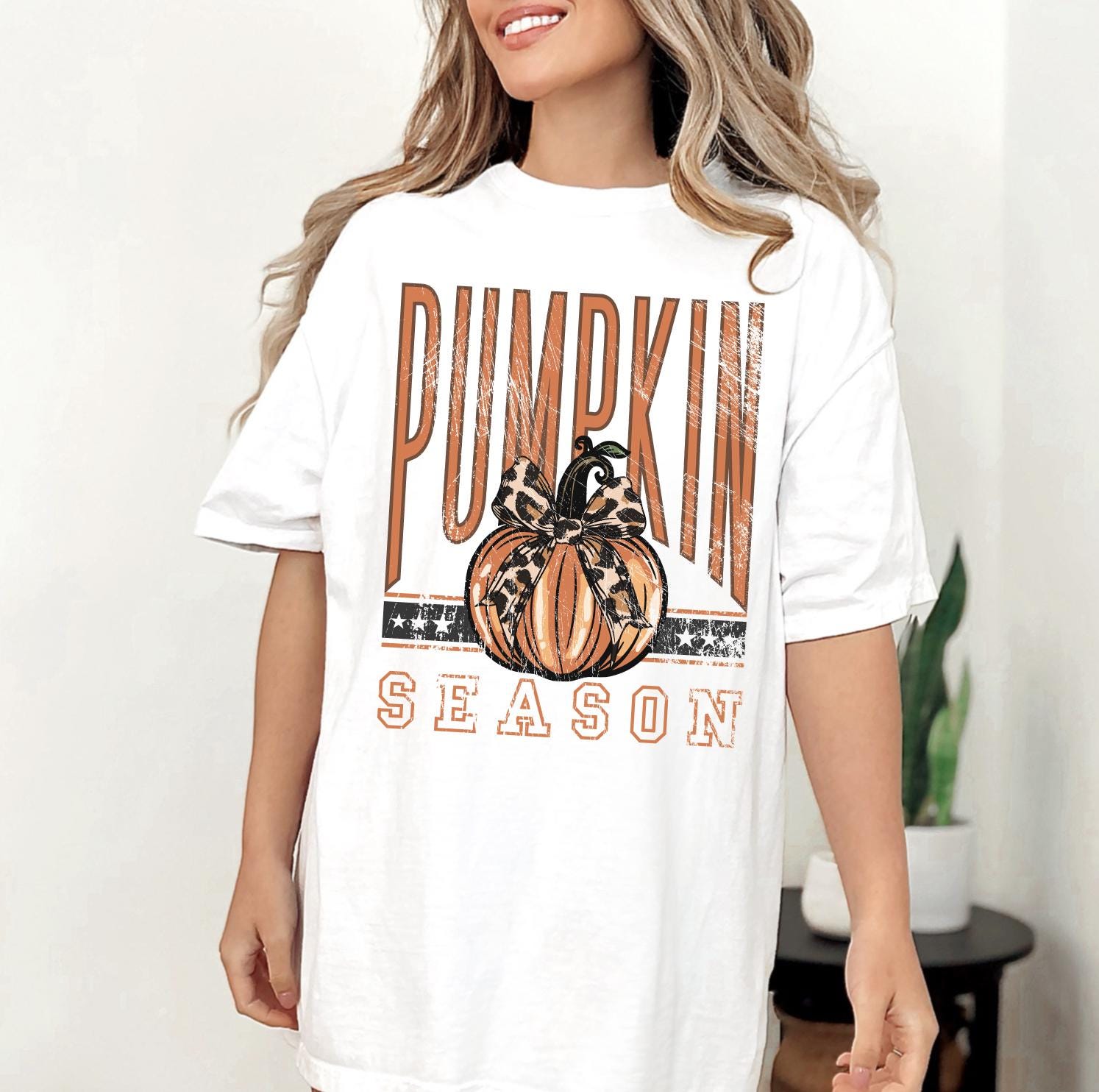 Pumpkin Season Shirt or Sweatshirt | Cozy Fall DTG Printed Tee | Autumn Pumpkin Lover Gift | Trendy Fall Season Outfit