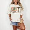 Cozy Season Sweatshirt or T-Shirt, Fall Graphic Shirt, Autumn Cozy Vibes Tee, Pumpkin Spice Season Crewneck, DTG Printed