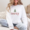 Merry DTG Printed T-Shirt or Sweatshirt | DTG Printed Holiday Graphic Shirt | Cozy Unisex Christmas Top