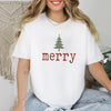 Merry DTG Printed T-Shirt or Sweatshirt | DTG Printed Holiday Graphic Shirt | Cozy Unisex Christmas Top