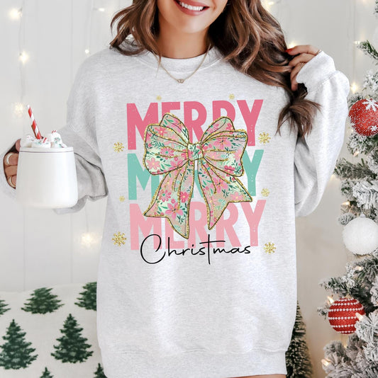 Merry Christmas DTG Printed T-Shirt or Sweatshirt