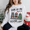 Funny Raccoons DTG Printed Christmas Sweatshirt