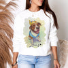 Custom Full Color Pet T-Shirt with Photo & Name DTG Printed | Personalized Pet Portrait Shirt | Custom Dog Cat Graphic Tee | Pet Lover Gift