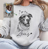 Custom Pet T-Shirt with Photo & Name DTG Printed | Personalized Pet Portrait Shirt | Custom Dog Cat Graphic Tee | Pet Lover Gift