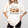 Just a Girl Who Loves Fall Shirt, Cozy Autumn Graphic Tee, Fall Vibes Pumpkin Leaves T-Shirt, DTG Printed Autumn Shirt, Cute Fall Outfit
