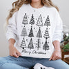 Christmas Trees DTG Printed T-Shirt or Sweatshirt | DTG Printed Holiday Graphic Shirt | Cozy Unisex Christmas Top
