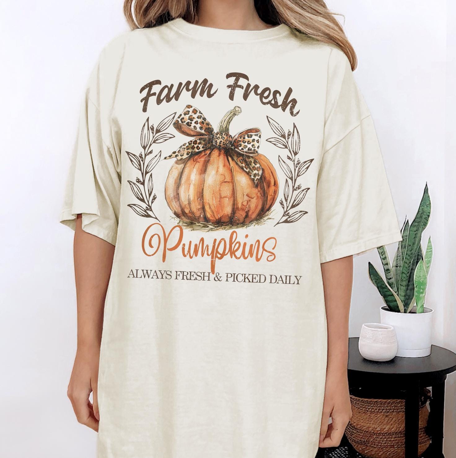 Farm Fresh Pumpkins Sweatshirt or T-Shirt, Fall Pumpkin Patch Shirt, Autumn Cozy Outfit, Rustic Farmhouse Fall Shirt