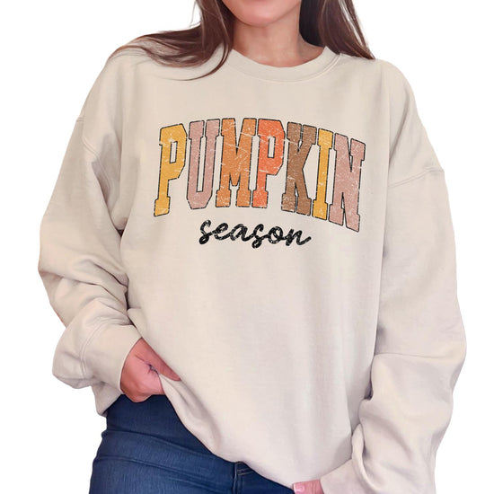 Pumpkin Season Sweatshirt, Pumpkin Season T-Shirt, Fall Graphic Tee, Autumn Cozy Crewneck, DTG Printed Shirt, Cute Fall Outfit