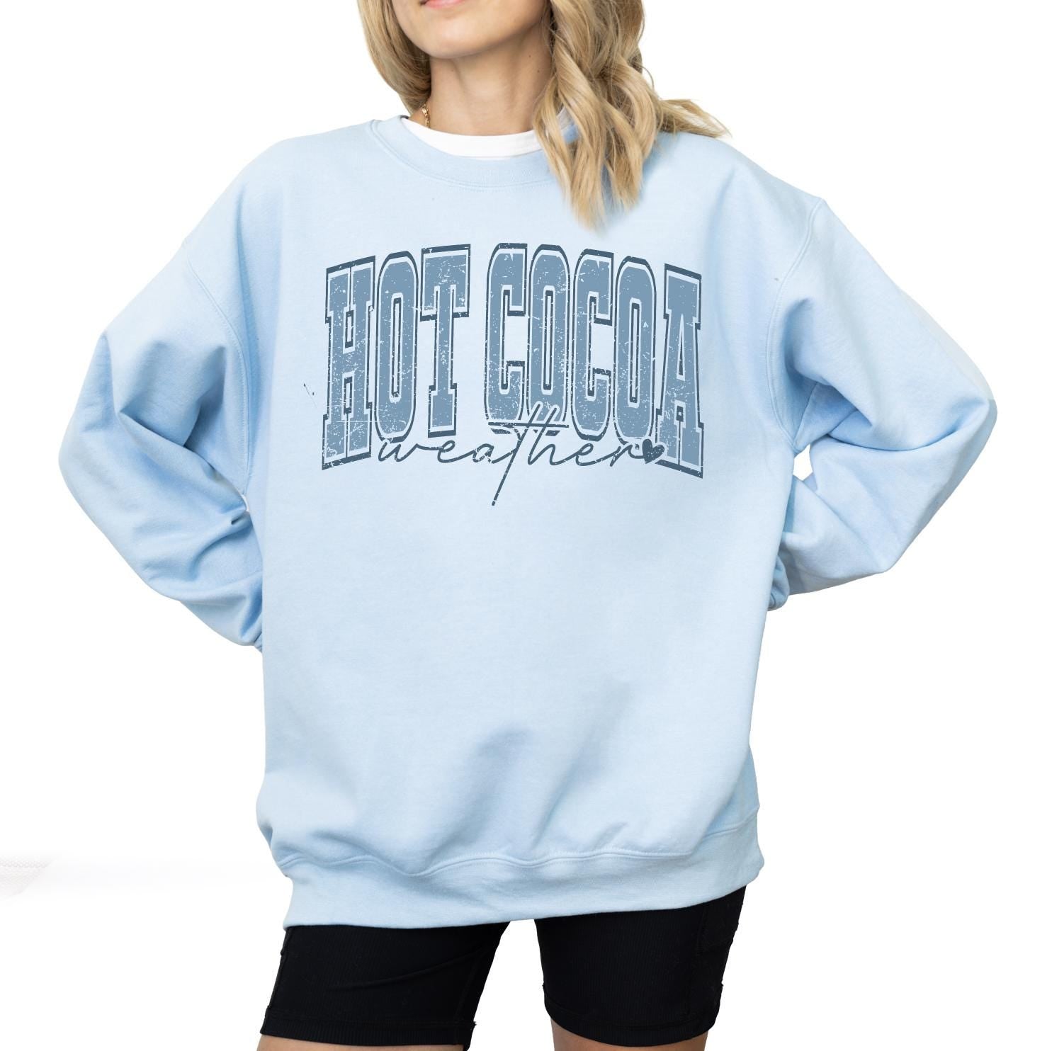 Retro Hot Cocoa Sweatshirt : Gingerbread Holiday Coffee Cookies Sweater, Festive Holiday Outfit