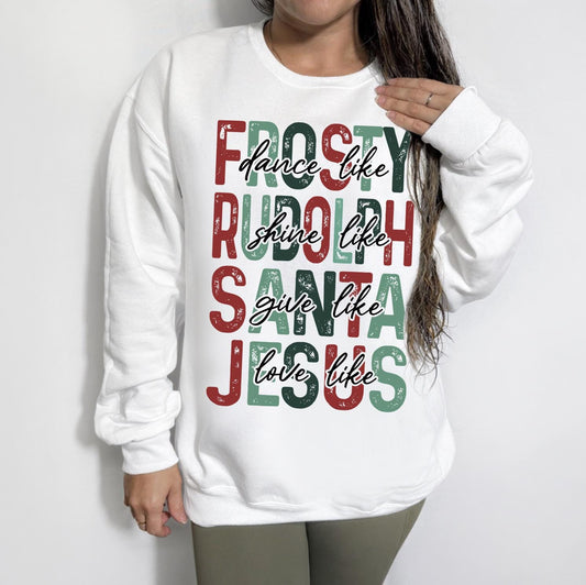 Rudolph The Red Nosed Reindeer, Christmas Sweatshirt, Christmas Gift, Christmas Holiday Shirt, Funny Christmas Sweatshirt