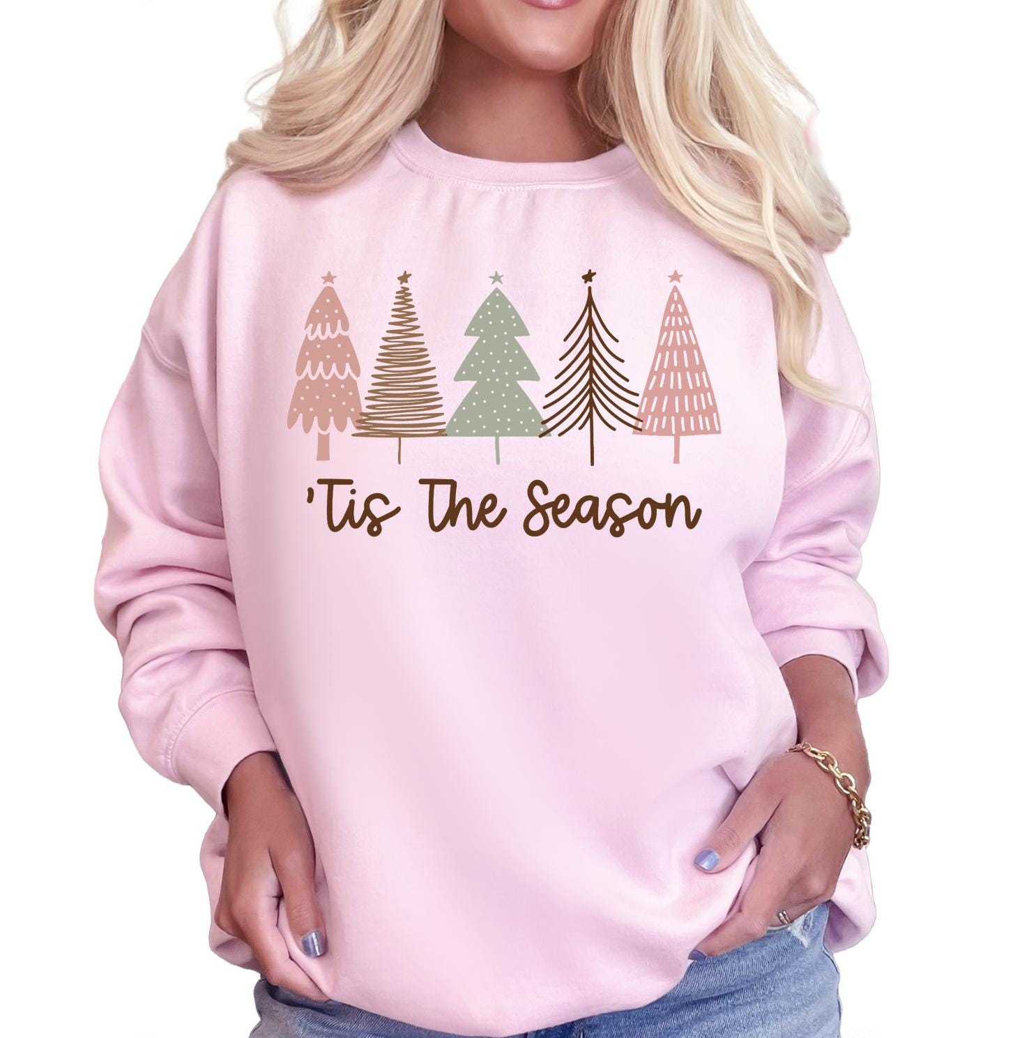 Christmas Tree Shirt, Christmas Sweatshirt for Women, Christmas Tree Tshirt, Christmas Coquette Christmas Shirt