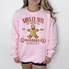 Mrs. Claus Gingerbread House Christmas Sweatshirt, Gingerbread Christmas Tree Farm, Retro Griswold Christmas