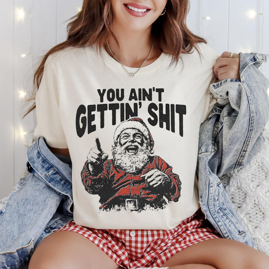 Funny Santa Christmas Sweatshirt and Hoodie, Retro Holiday Santa Sweatshirt, Merry Christmas Sweater, Christmas Santa Bow