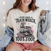 Train Wreck Toot Toot Moms Club Sweatshirt or T-Shirt | Funny Mom Shirt | Trendy Graphic Sweatshirt | Gifts for Her