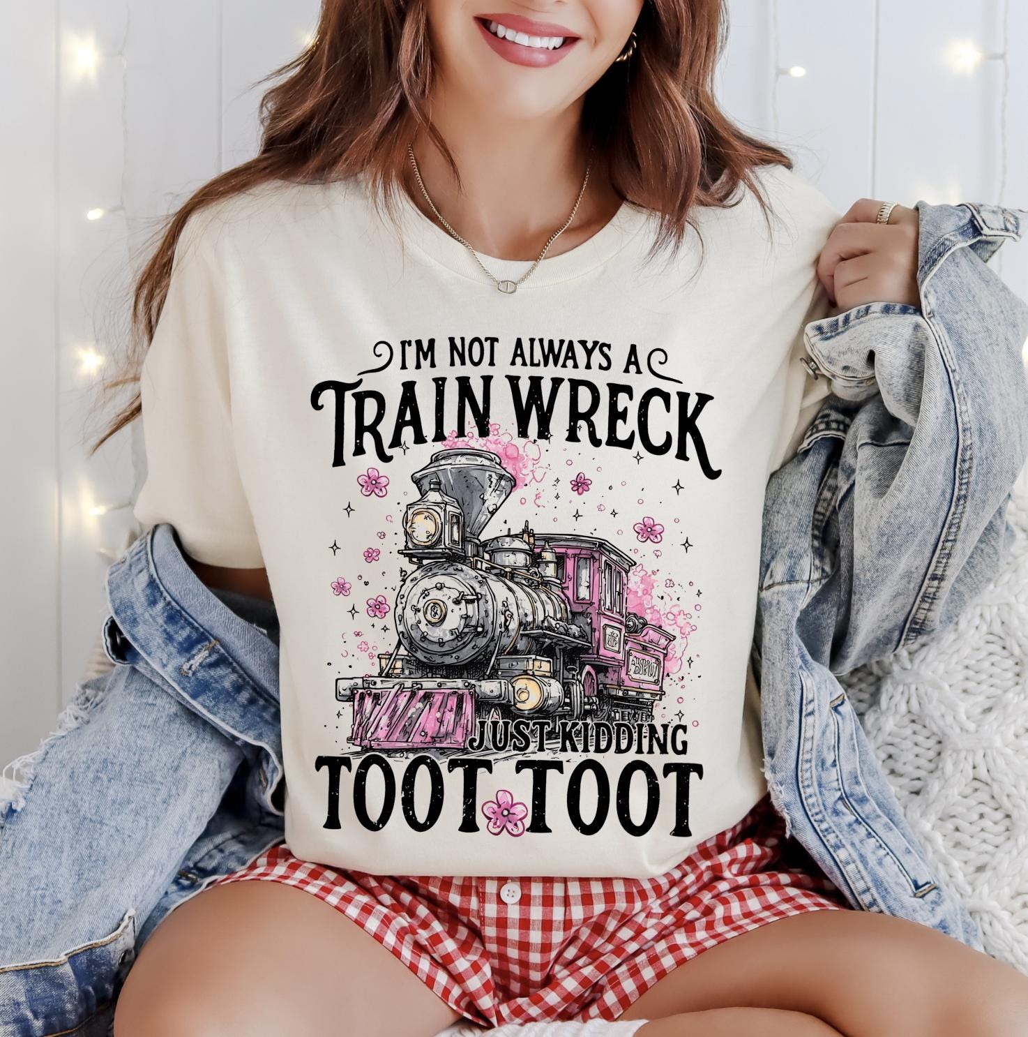 Train Wreck Toot Toot Moms Club Sweatshirt or T-Shirt | Funny Mom Shirt | Trendy Graphic Sweatshirt | Gifts for Her