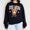 Custom Pet Christmas Sweatshirt with Photo & Name DTG Printed | Personalized Pet Portrait Sweater | Custom Dog Cat Graphic
