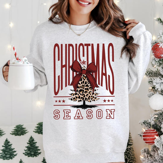 Christmas Season DTG Printed Christmas Sweatshirt or T-Shirt | Cute Trendy Christmas