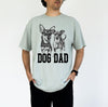 Custom Pet Dog Dad T-Shirt with Photo & Name DTG Printed | Personalized Pet Portrait Shirt | Custom Dog Cat Graphic Tee | Pet Lover Gift