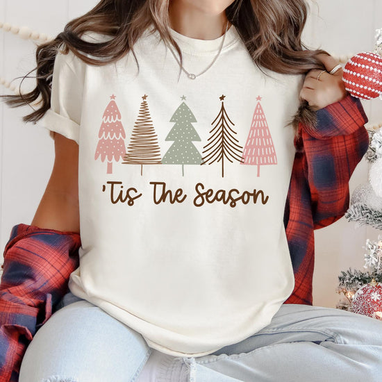 Christmas Tree Shirt, Christmas Sweatshirt for Women, Christmas Tree Tshirt, Christmas Coquette Christmas Shirt
