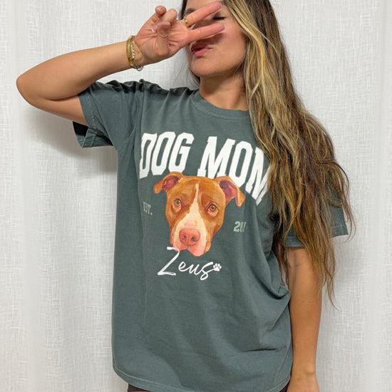 Custom Pet Christmas T-Shirt with Photo & Name DTG Printed | Personalized Pet Portrait Shirt | Custom Dog Cat Graphic Tee | Pet Lover Gift