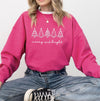 Embroidered Merry & Bright | Trendy Christmas Pullover Cozy Sweatshirt | Cute Christmas Outfit