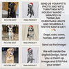 Custom Pet Christmas T-Shirt with Photo & Name DTG Printed | Personalized Pet Portrait Shirt | Custom Dog Cat Graphic Tee | Pet Lover Gift