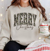 Merry Christmas Camo DTG Printed Christmas Sweatshirt or T-Shirt | Cute Holiday Graphic Tee | Camo Christmas Shirt