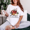 Christmas Movies DTG Printed Christmas Sweatshirt or T-Shirt | Cute Holiday Graphic Tee | Pink Christmas Shirt