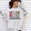 Merry Christmas Sweatshirt, Retro Holiday Santa Sweatshirt, Merry Christmas Sweater, Christmas Santa Bow