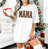 Mama or Custom Faux Yarn Sweatshirt or T-Shirt | Cozy Mom Graphic Tee | DTG Printed Mama Shirt | Cute Mama Sweater | Trendy Mom Clothing
