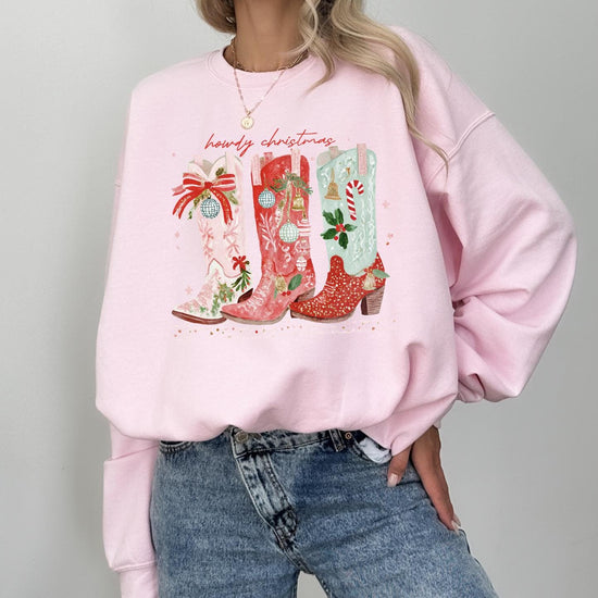 Cowgirl Christmas Sweatshirt or T-Shirt | Funny Mom Shirt | Trendy Graphic Sweatshirt | Gifts for Her