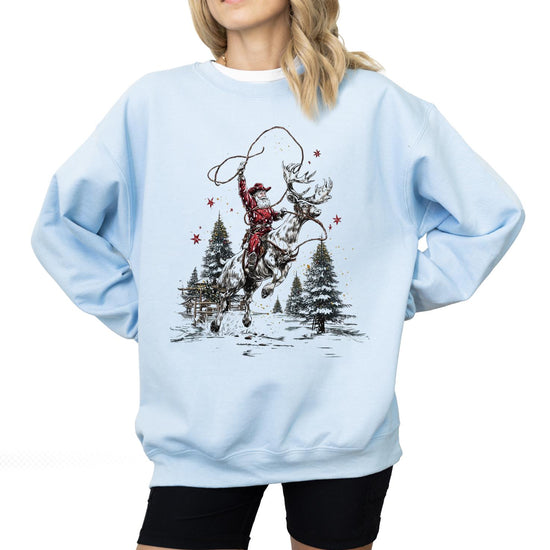 Cowboy Christmas Sweatshirt or T-Shirt | Funny Mom Shirt | Trendy Graphic Sweatshirt | Gifts for Her