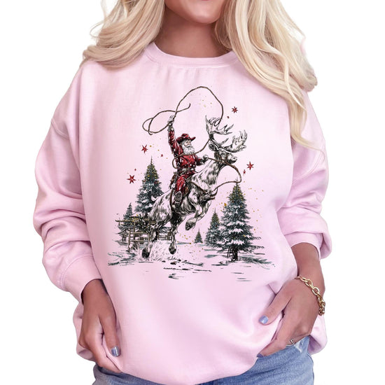 Cowboy Christmas Sweatshirt or T-Shirt | Funny Mom Shirt | Trendy Graphic Sweatshirt | Gifts for Her