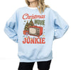 Christmas Movies, Christmas Tree Sweatshirt, Retro Holiday Santa Sweatshirt, Merry Christmas Sweater, Christmas Santa Bow