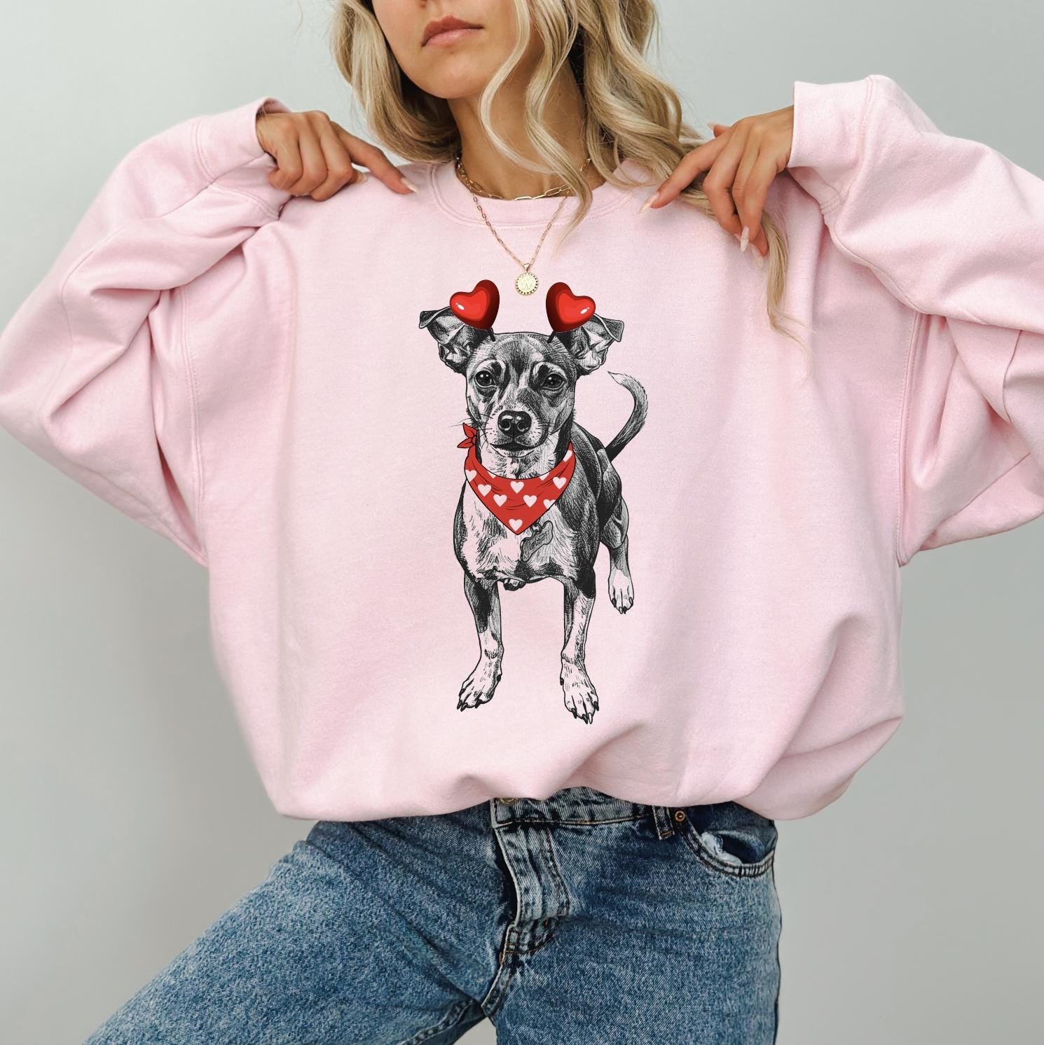 Custom Pet Valentine's Day T-Shirt with Photo & Name DTG Printed | Personalized Pet Shirt | Custom Dog Cat Graphic Tee | Pet Lover Gift