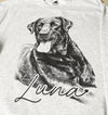 Custom Pet T-Shirt with Photo & Name DTG Printed | Personalized Pet Portrait Shirt | Custom Dog Cat Graphic Tee | Pet Lover Gift