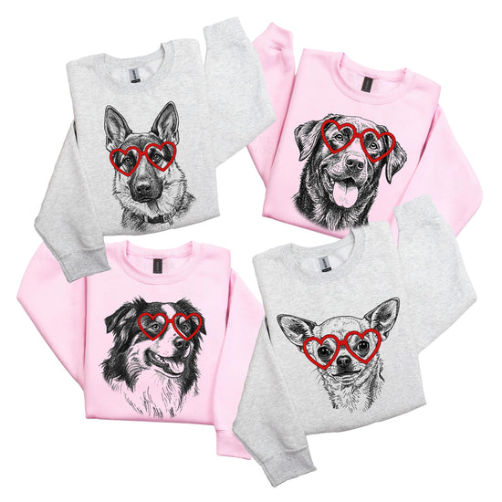 Custom Pet Valentine's Day T-Shirt with Photo & Name DTG Printed | Personalized Pet Shirt | Custom Dog Cat Graphic Tee | Pet Lover Gift