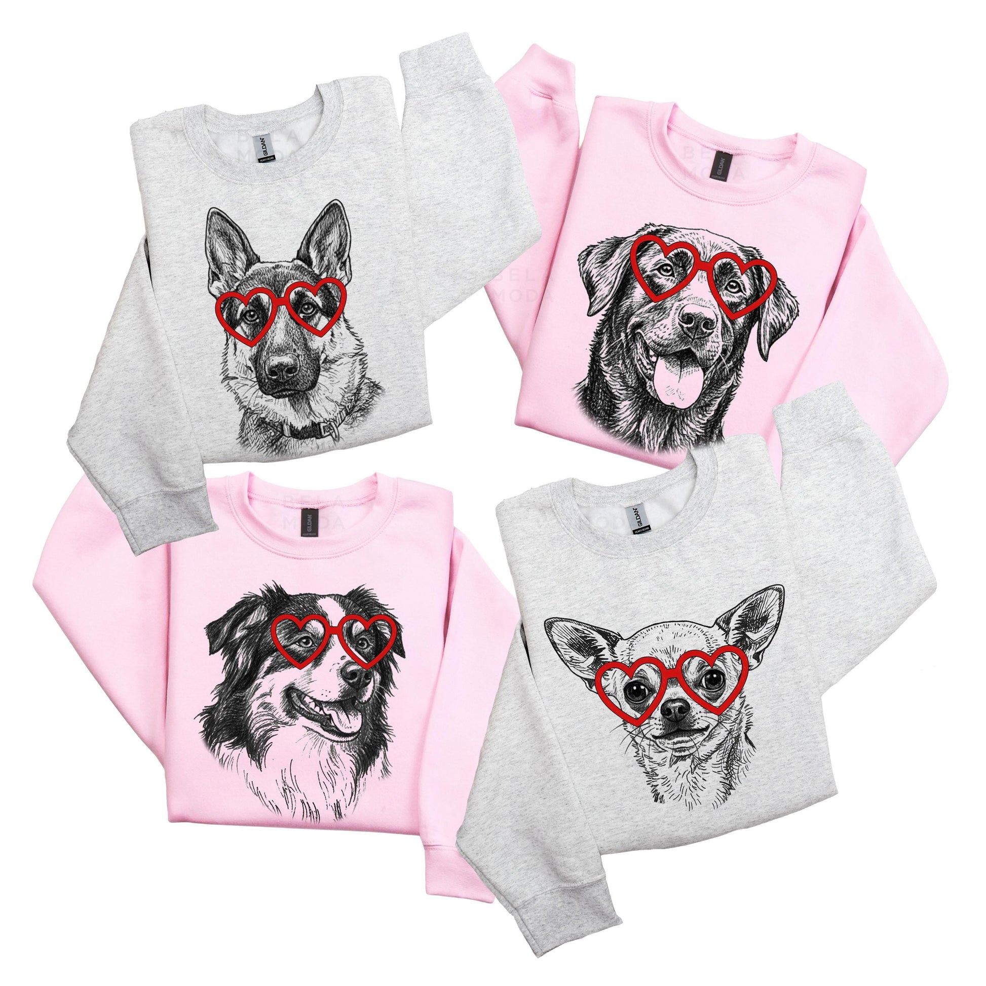 Custom Pet Valentine's Day T-Shirt with Photo & Name DTG Printed | Personalized Pet Shirt | Custom Dog Cat Graphic Tee | Pet Lover Gift