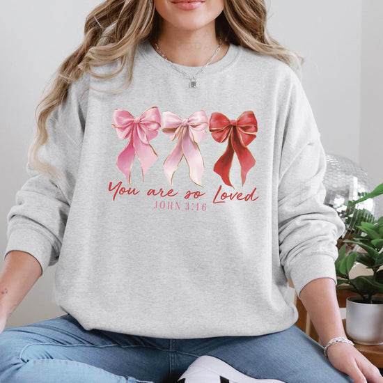 Valentines Heart Sweatshirt, DTG Printed Womens Valentine's Day Sweatshirt, Couple Gift Sweatshirt, Anniversary Day Gift, Christmas Gift