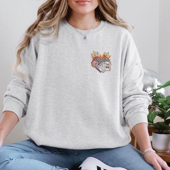 Howdy Valentines Sweatshirt, DTG Printed Womens Valentine's Day Sweatshirt, Couple Gift Sweatshirt, Anniversary Day Gift