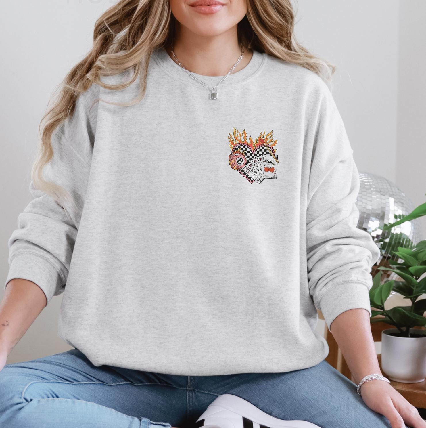 Howdy Valentines Sweatshirt, DTG Printed Womens Valentine's Day Sweatshirt, Couple Gift Sweatshirt, Anniversary Day Gift