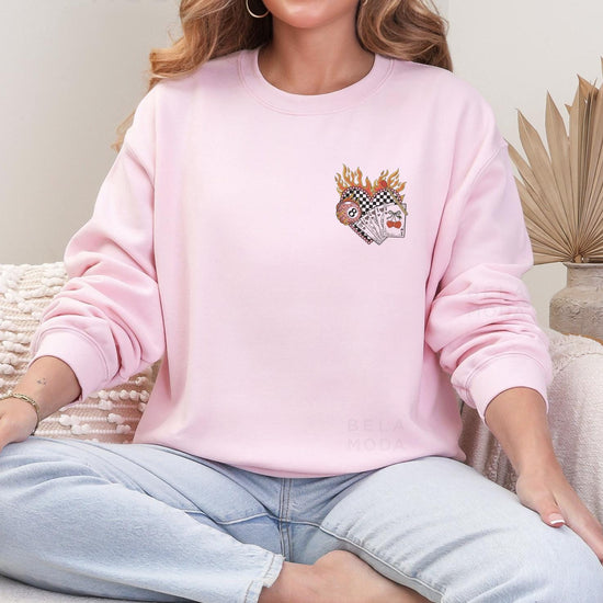 Howdy Valentines Sweatshirt, DTG Printed Womens Valentine's Day Sweatshirt, Couple Gift Sweatshirt, Anniversary Day Gift