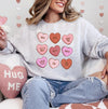 Valentines Conversation Hearts Sweatshirt, DTG Printed Womens Valentine's Day Sweatshirt, Couple Gift Sweatshirt, Anniversary Day Gift