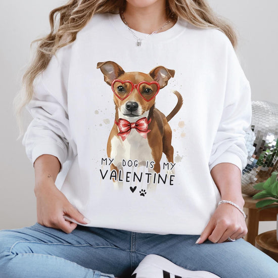 Custom Pet Valentine's Day T-Shirt with Photo & Name DTG Printed | Personalized Pet Shirt | Custom Dog Cat Graphic Tee | Pet Lover Gift