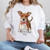Custom Pet Valentine's Day T-Shirt with Photo & Name DTG Printed | Personalized Pet Shirt | Custom Dog Cat Graphic Tee | Pet Lover Gift