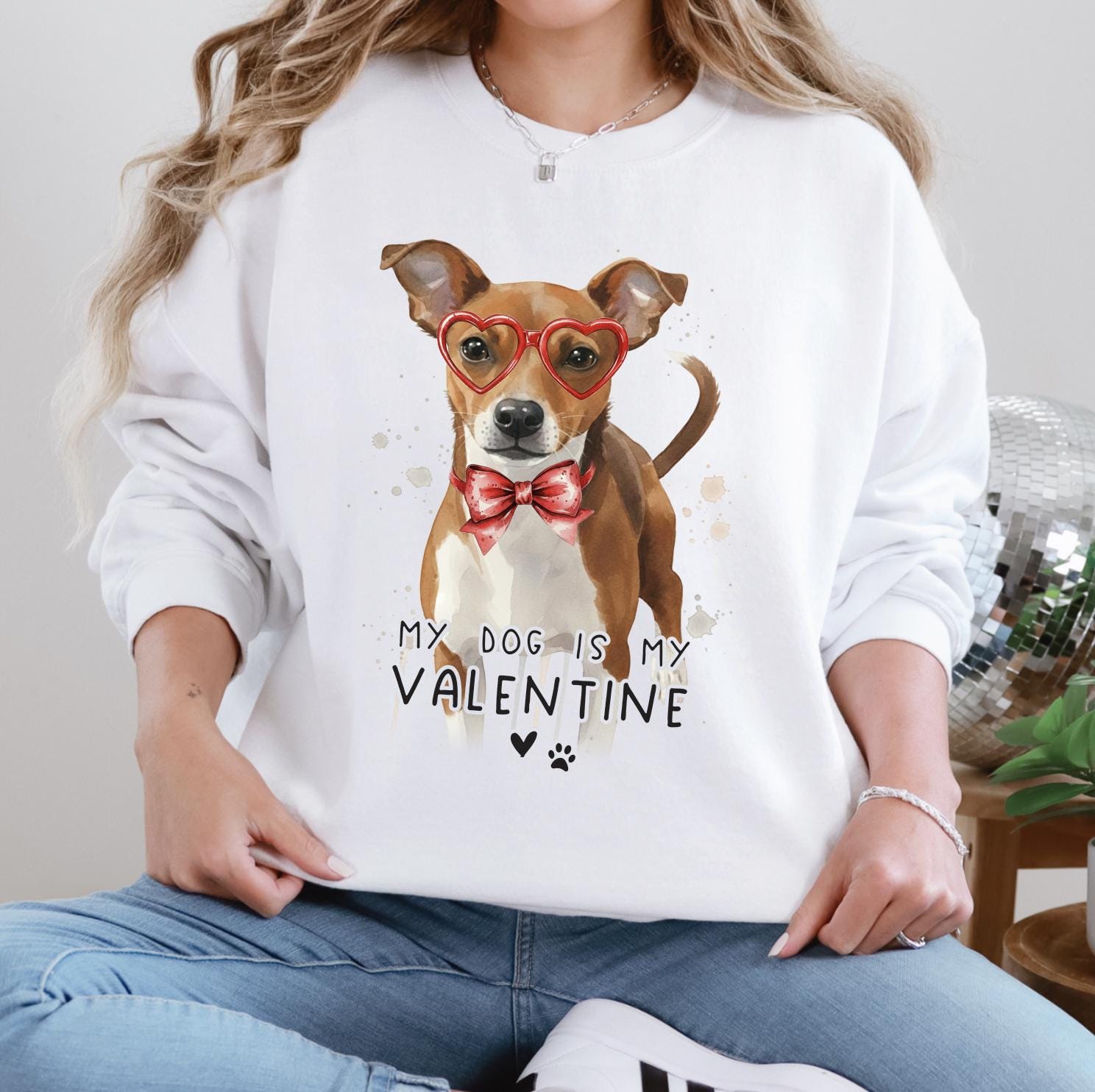 Custom Pet Valentine's Day T-Shirt with Photo & Name DTG Printed | Personalized Pet Shirt | Custom Dog Cat Graphic Tee | Pet Lover Gift